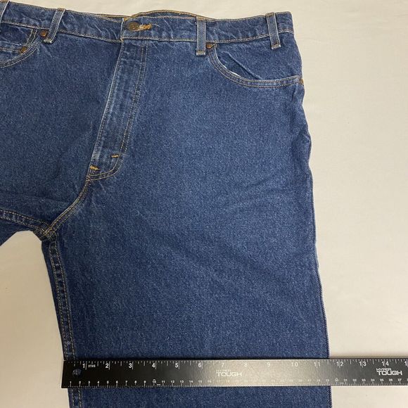 Vintage 90's Levi's 540 Blue Denim Jeans Relaxed Fit Leather Tab Men 38x29 USA - Picture 14 of 16